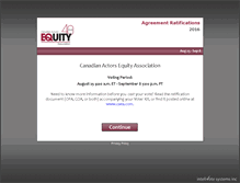 Tablet Screenshot of caea.isivote.com
